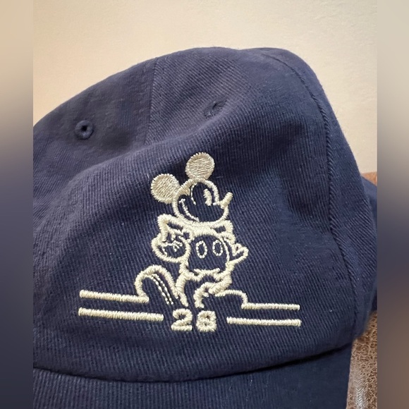 Disney Parks Mickey Mouse Embroidered Navy Ball Cap Hat - Picture 3 of 5
